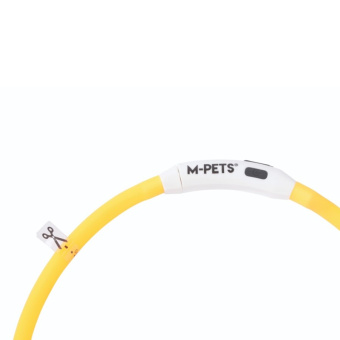 Светящийся ошейник FLASH LED, М, 1.5 x 65 см, оранжевый MPets 10855699-3