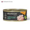 GRANDORF FRESH Консервы для кошек Куриная грудка с филе лосося в желе 70г