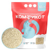 КОМФИКОТ Наполнитель тофу комкующийся без аромата, 10л 20337010