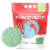 КОМФИКОТ Наполнитель тофу комкующийся Зелёный чай, 10л 20337012