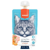 Wanpy Cat лакомство для кошек Мясной мусс из курицы и моркови 90г